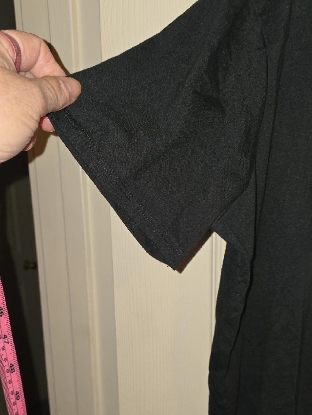 Hello Kitty Black Graphic Tee with White Logo Print - Picture 3 of 4